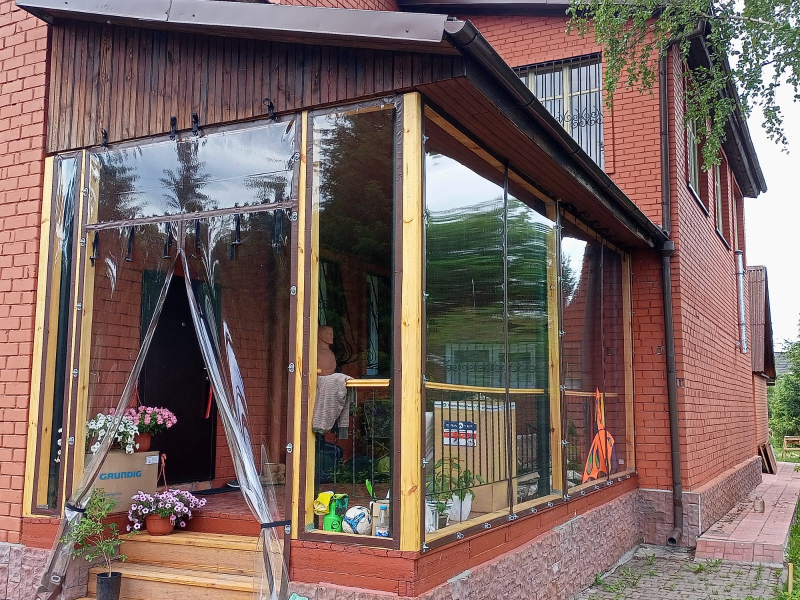 Мягкие окна ПВХ для летнего кафе